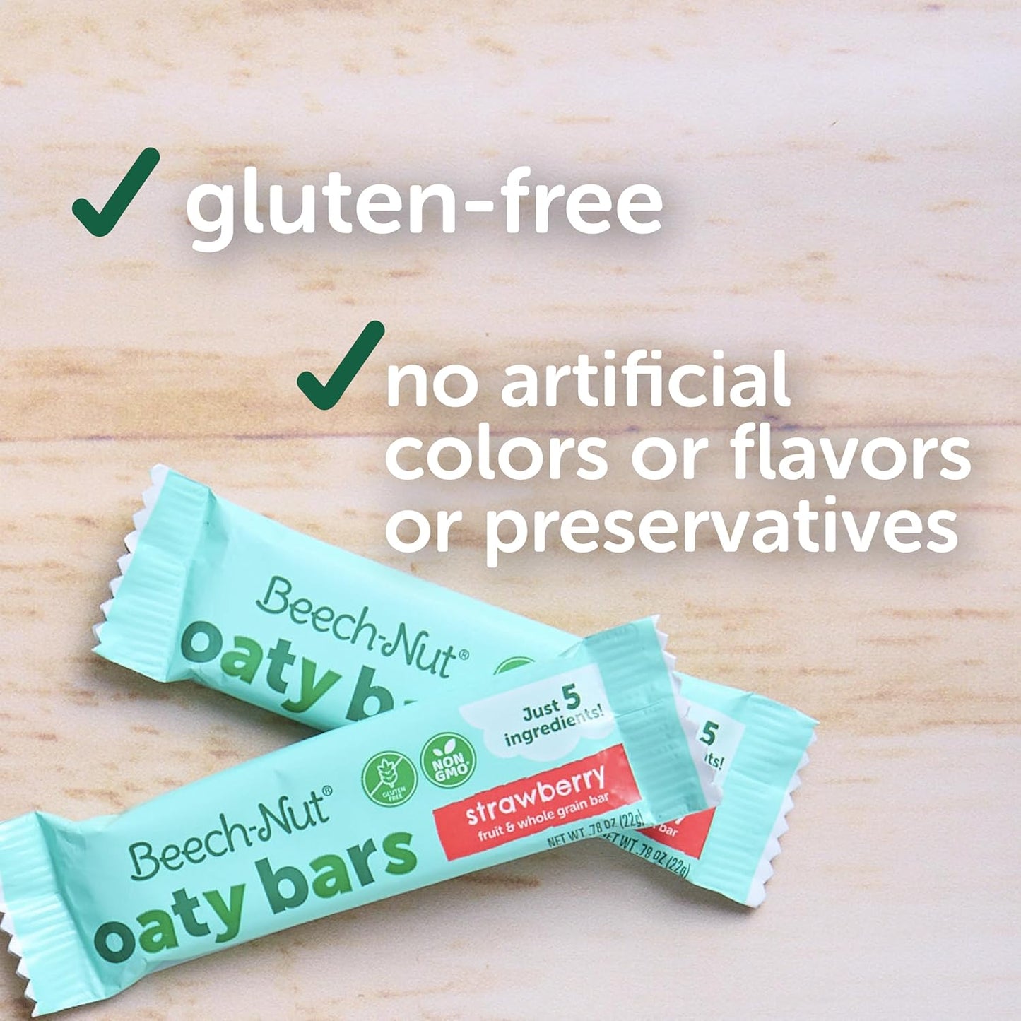 Beech-Nut Toddler Snacks Oaty Bars Granola Bars for Babies Toddlers