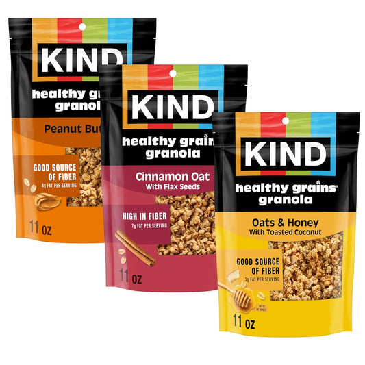 Kind Grains Granola Variety Pack, Gluten Free, 11oz, 3 Count