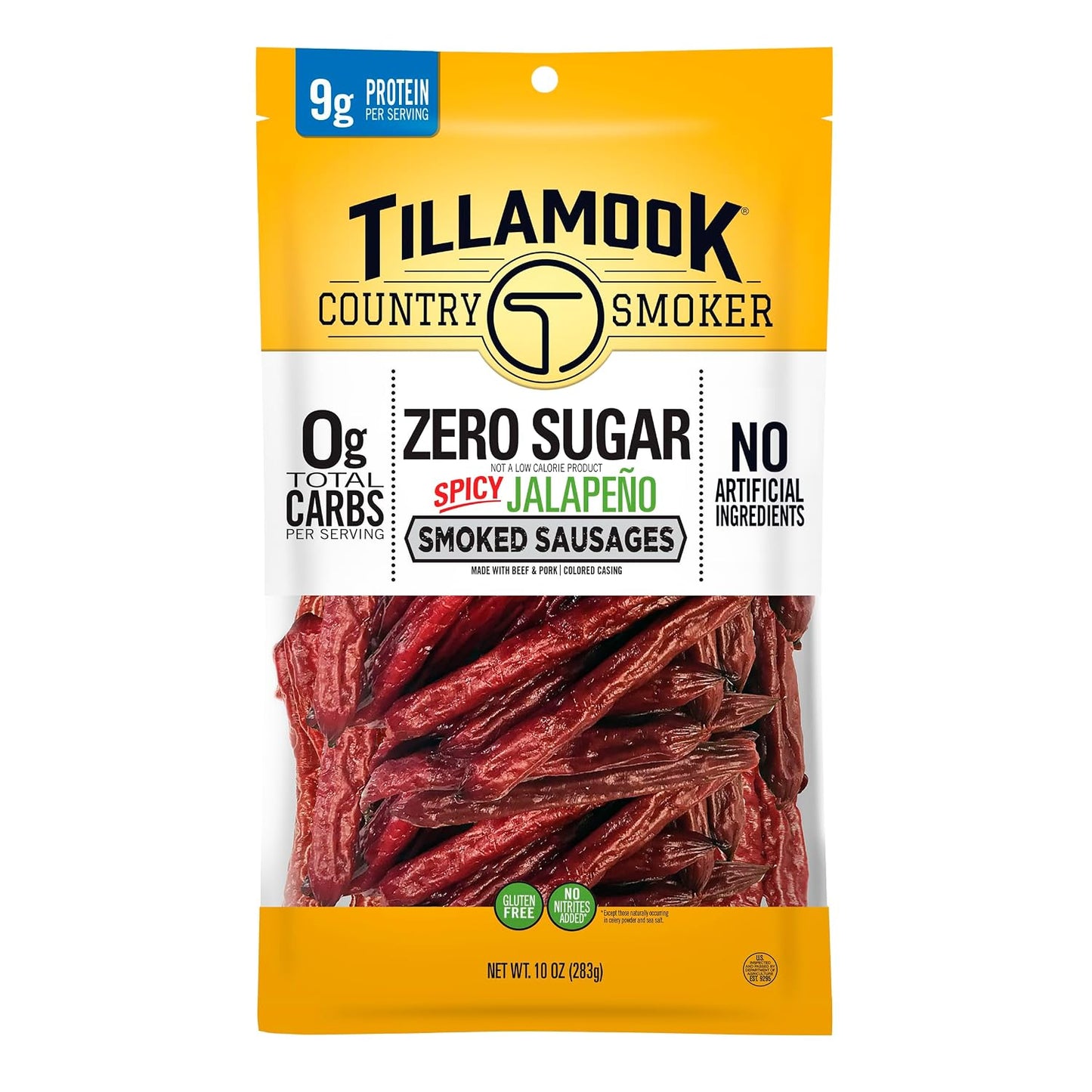 Tillamook Country Smoker Smoked Sausages, Original, 10 Ounce