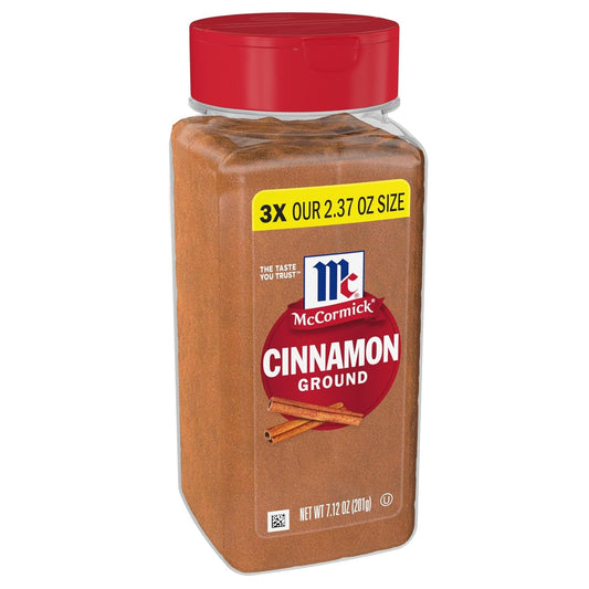 McCormick Ground Cinnamon Non-GMO Aged Up to 15 Years Rich Flavor for Baking and Cooking 7.12 oz