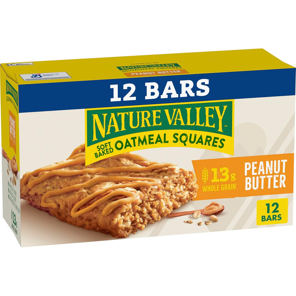 Nature Valley Soft Baked Oatmeal Squares Cinnamon Brown Sugar 12 Bars 14.88 oz