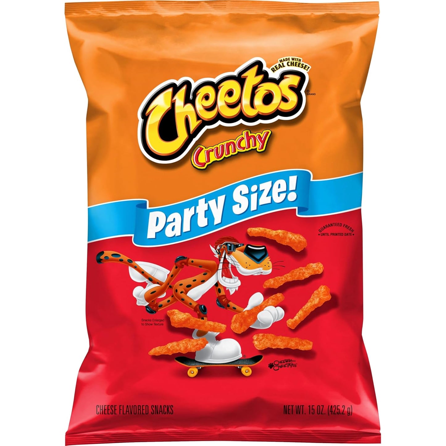 Cheetos Crunchy Party Size Bag, 15 Oz, Cheese-Flavored Snacks
