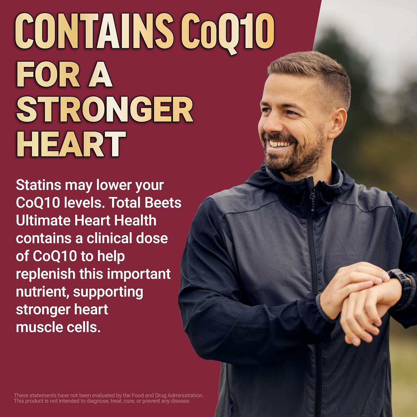 Force Factor Total Beets Heart Health Chews with Beetroot Powder, CoQ10, and B Vitamins