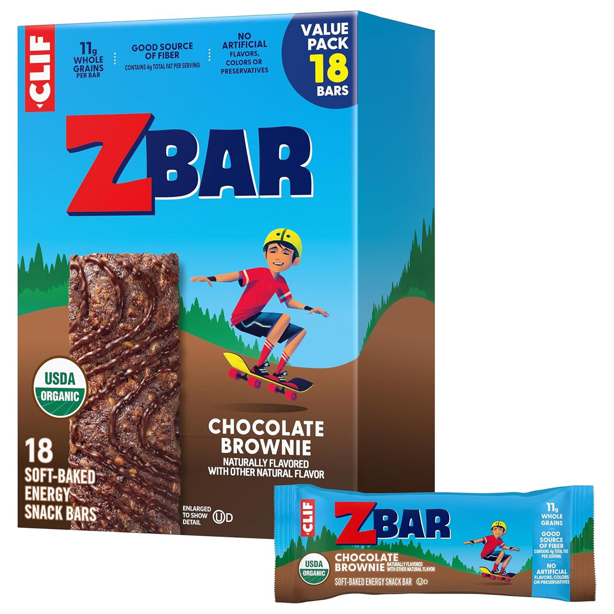 Soft-Baked Energy Snack Bars with 11g Whole Grains and USDA Organic Granola