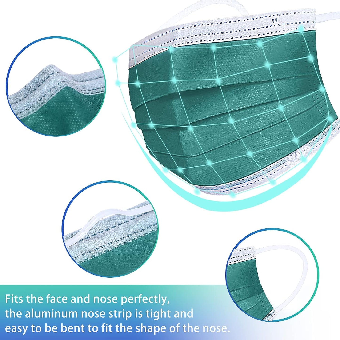 Disposable Face Mask 4-Ply Adult Soft Breathable Safety Mask