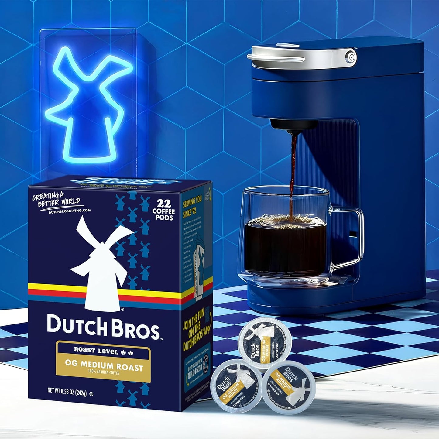Dutch Bros OG Medium Roast Single Serve Coffee Pods for Keurig K-Cup Brewers