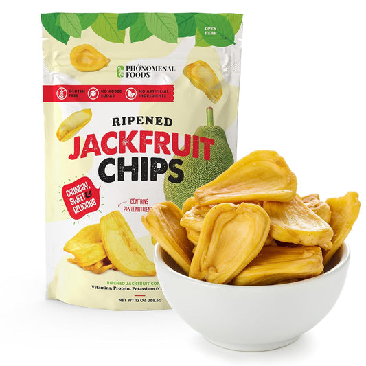 Organic Jackfruit Chips 13oz, Crunchy and Delicious, Vegan and Gluten Free