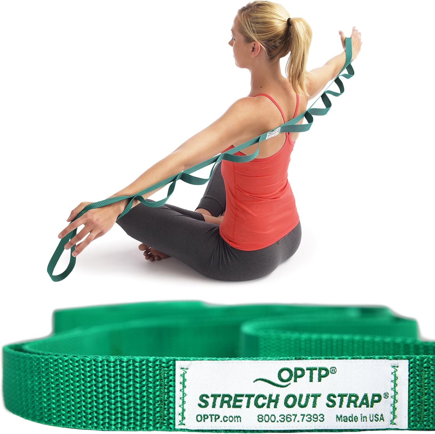 OPTP Stretch Out Strap - Physical Therapy, Yoga Strap