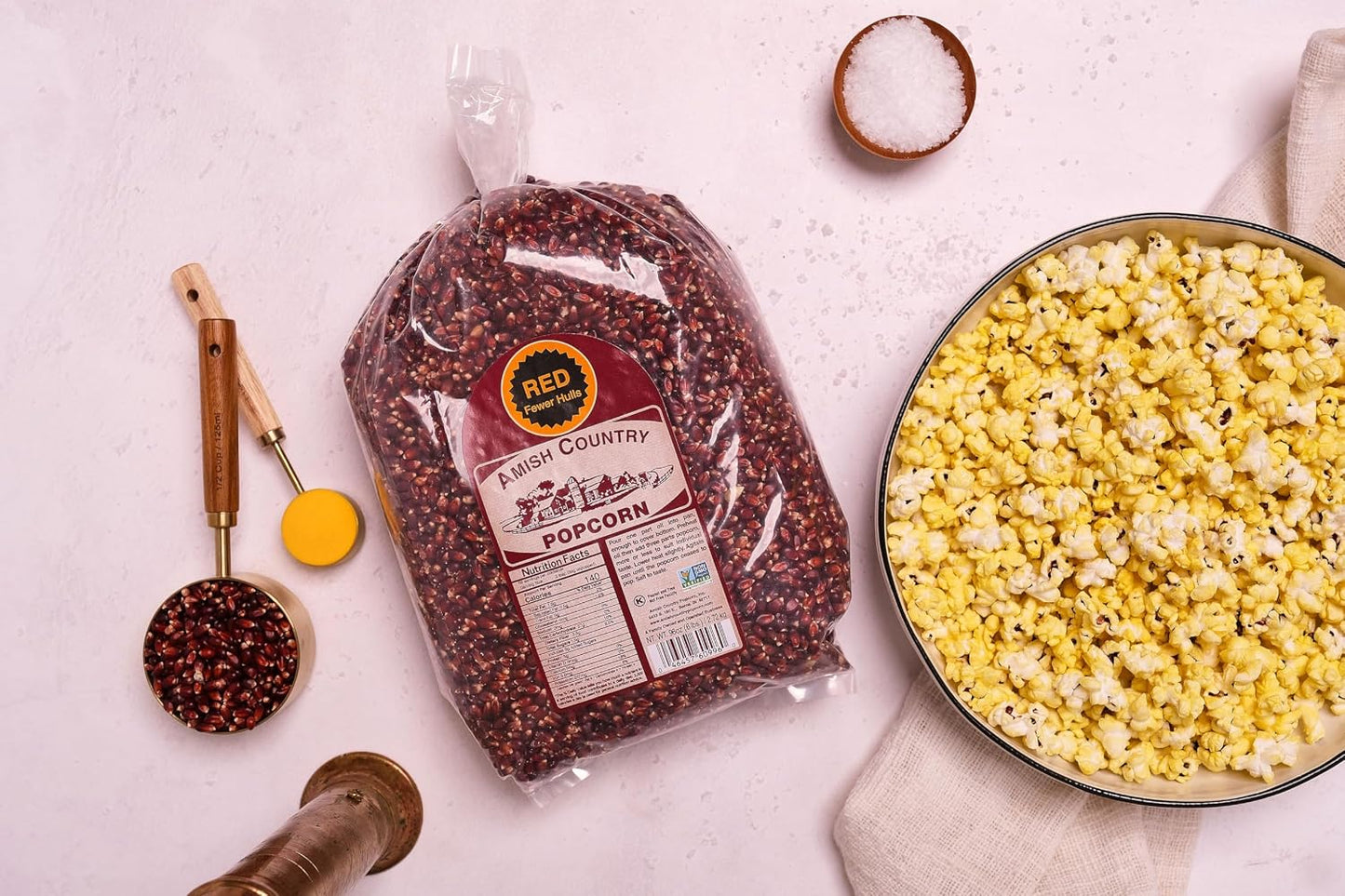 Amish Country Red Popcorn Kernels 6 lbs Bag Non-GMO Gluten Free