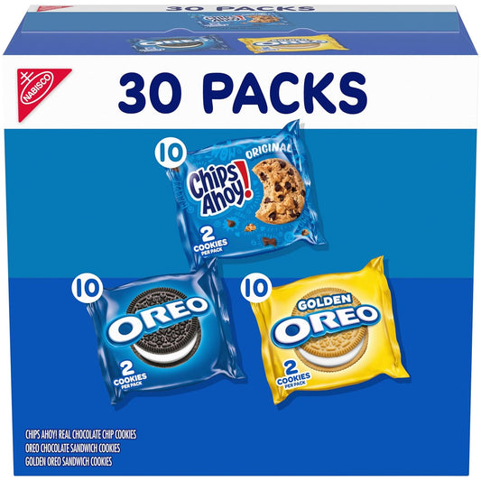 Nabisco Sweet Cookie Variety Pack with 30 Snack Packs