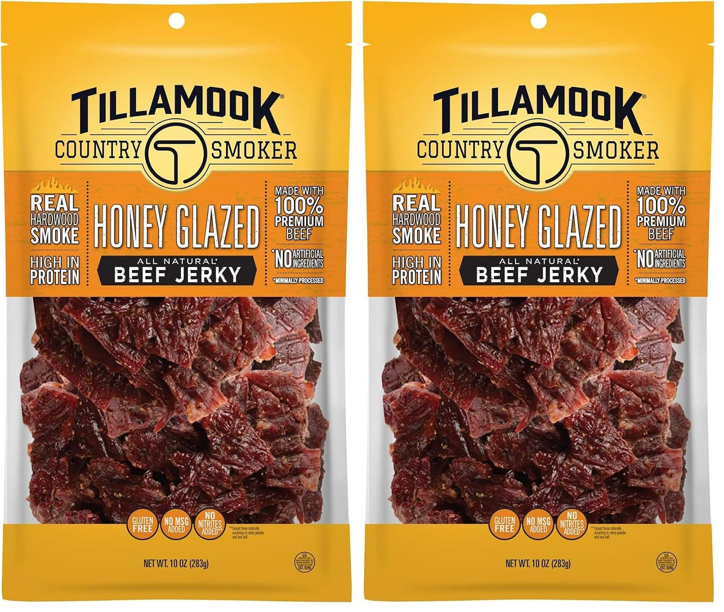 Tillamook Country Smoker Real Hardwood Smoked Beef Jerky, 10 Ounce