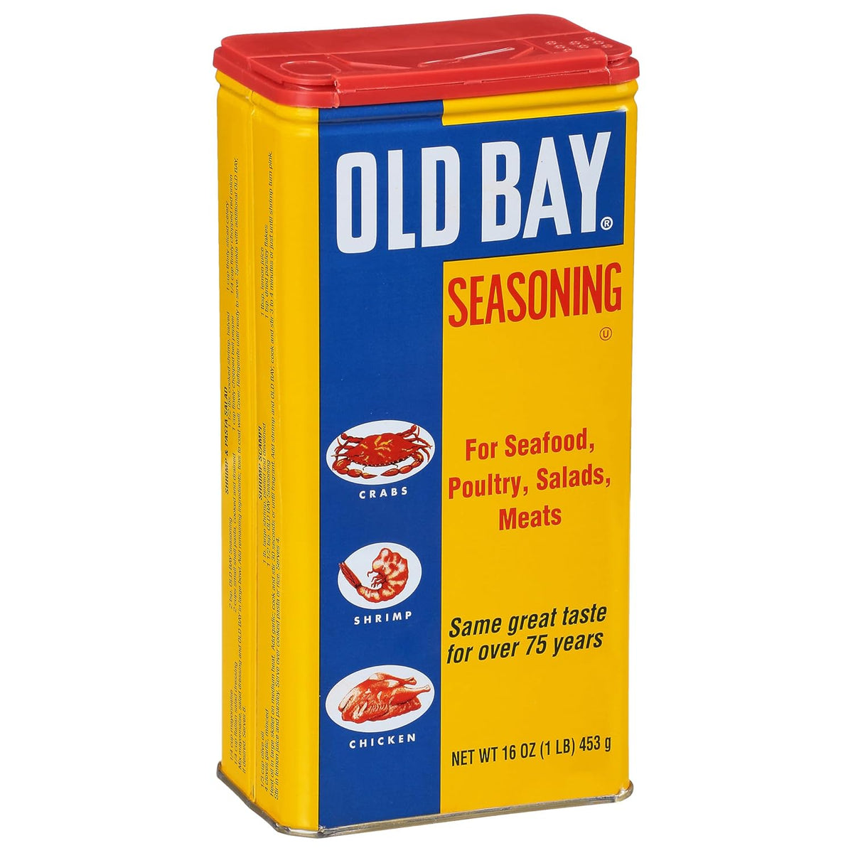 Old Bay Seasoning, 16 oz tin can, all-purpose blend of 18 spices and herbs for seafood and more