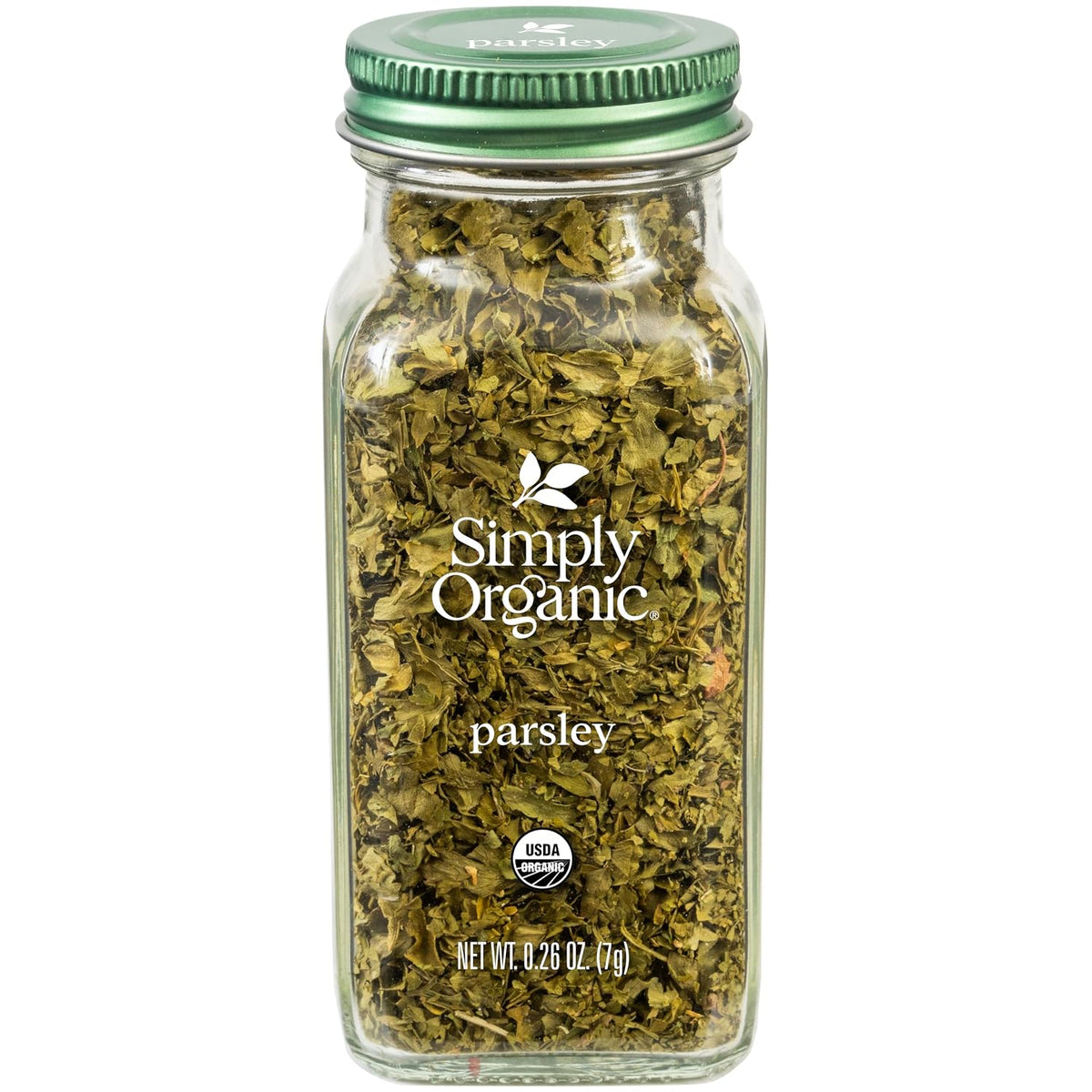 Simply Organic Italian Parsley Organic Flakes 0.26-Ounce Jar Kosher Fresh Green-Leafy Taste