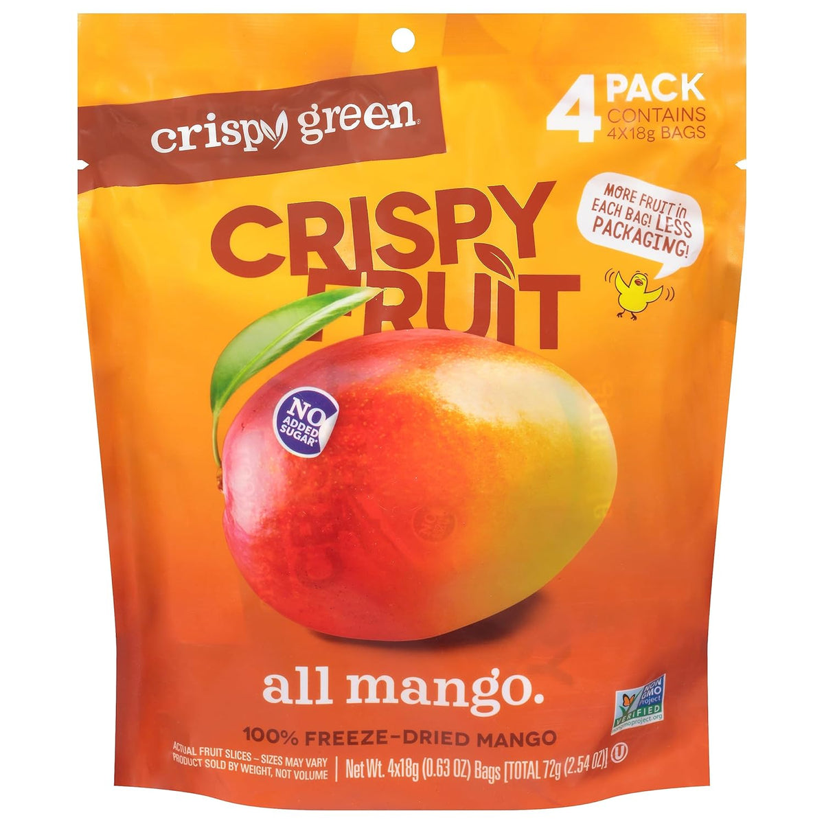 Crispy Green Mangoes Freeze Dried Snack 2.54 Ounce