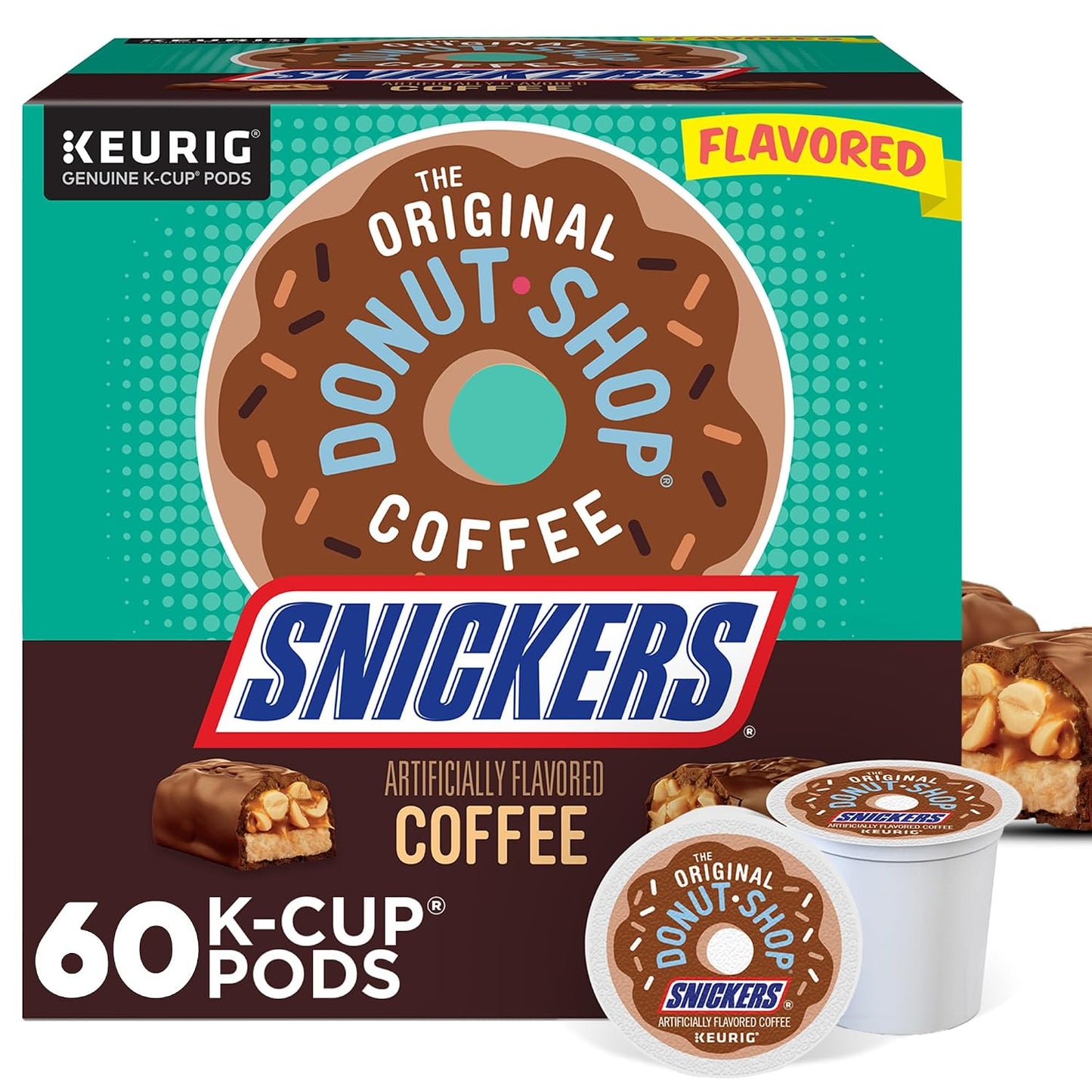 Snickers Coffee Keurig Single Serve K-Cup Pods 60 Count
