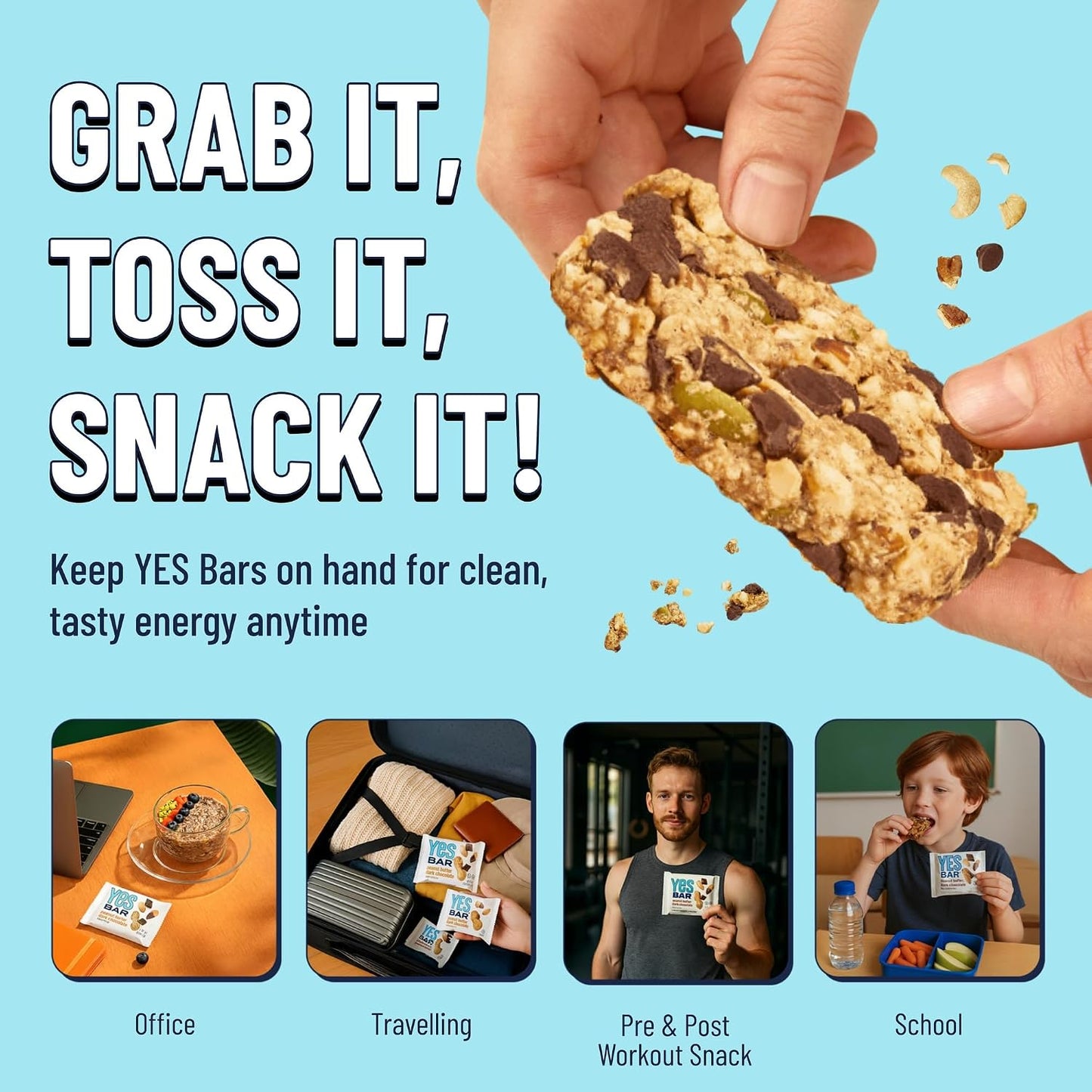 Soft Chewy Nut Bars Made with Organic Maple Syrup - 6 Count
