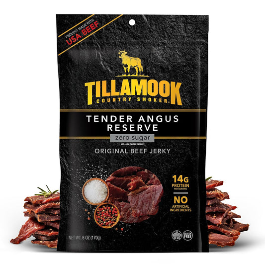 Tillamook Country Smoker Tender Angus Reserve Original Beef Jerky 6 oz