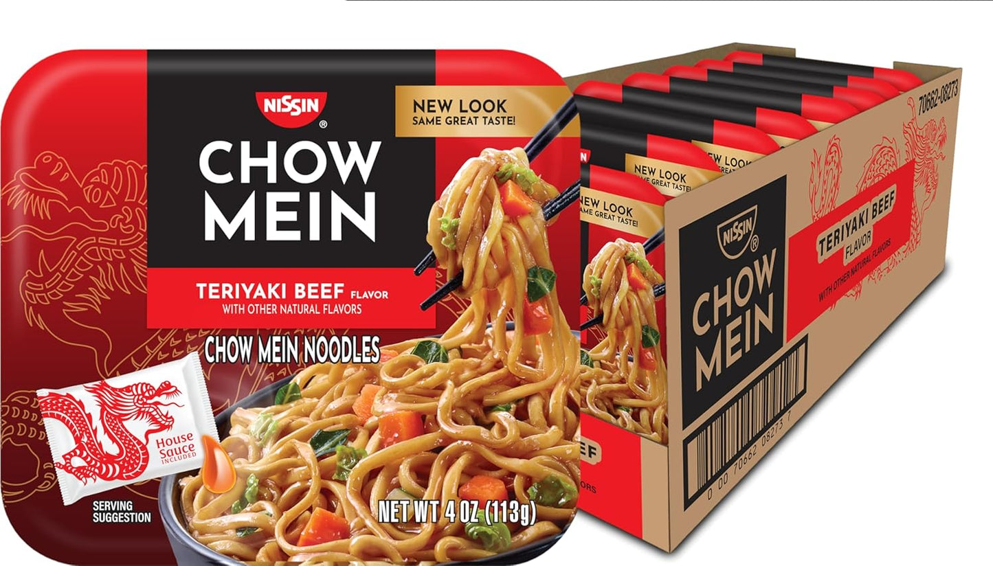 Nissin Cup Noodles Ramen Noodle Soup, Chicken, Microwaveable Paper Cup, 2.25 Ounce, Pack of 12 for Convenient Meals
