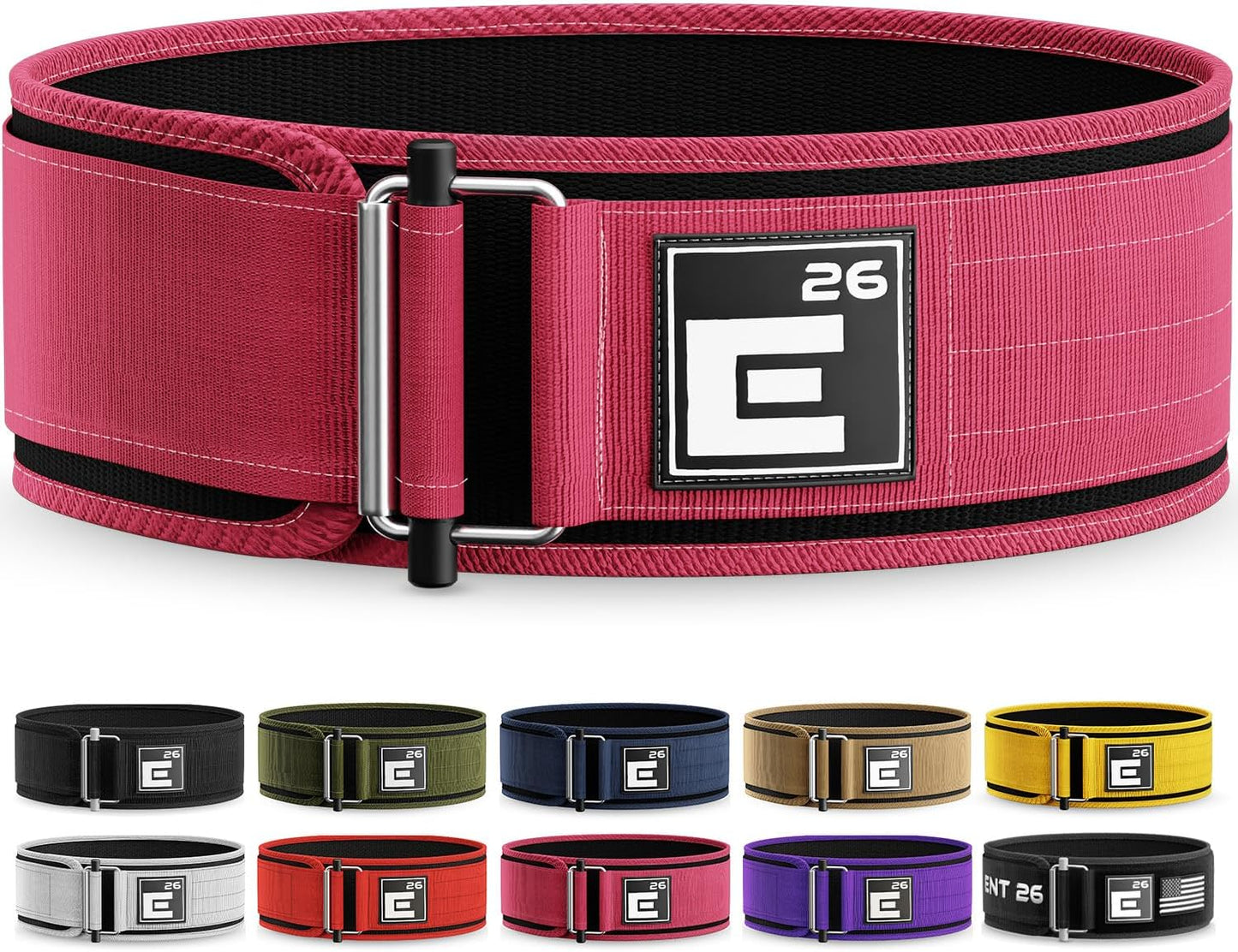 Element 26 Self-Locking Weight Lifting Belt - Premium Weightlifting Support for Functional Fitness