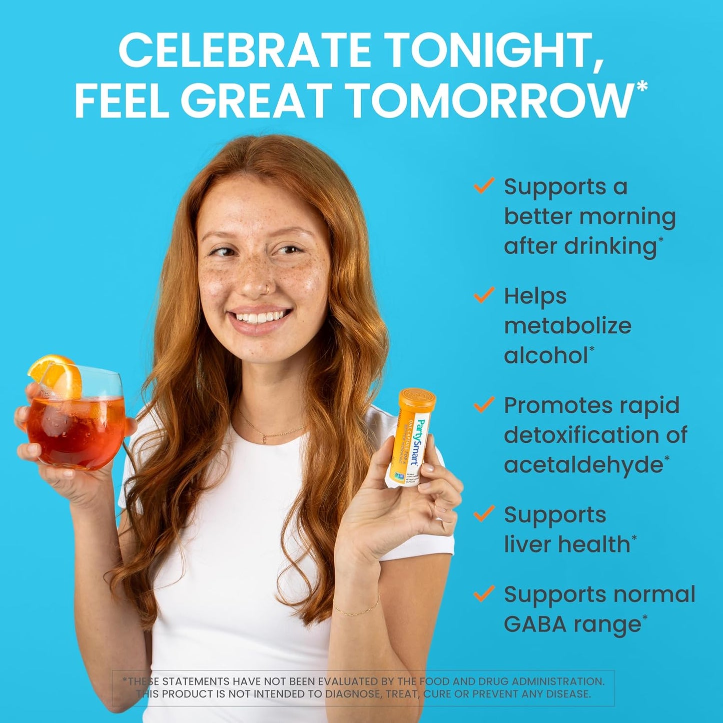 Himalaya PartySmart, 12 Capsule Tube, Plant Based, Vegan, Non-GMO, Gluten Free, Clinically Studied Alcohol Breakdown Liver Support