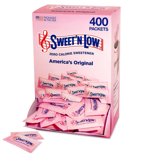 Sweet'N Low Zero Calorie Sweetener Packets, 400 Ct, Kosher & Gluten Free, Low Glycemic Index