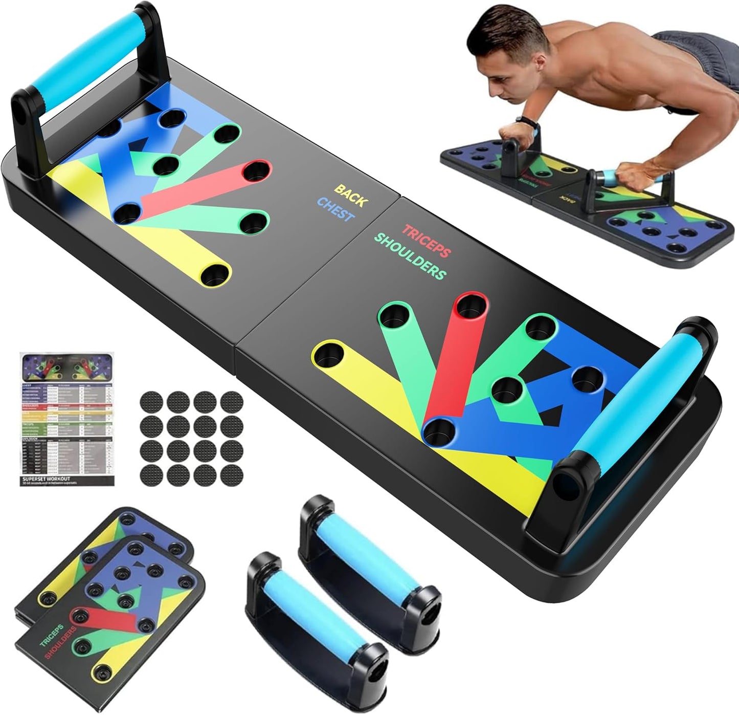 15-in-1 Push Up Board for Full-Body Workout | IUT Fitness Equipment