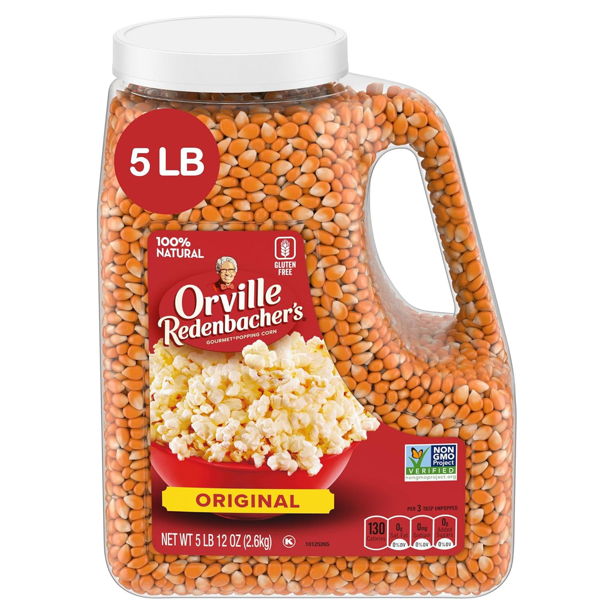 Orville Redenbacher's Popcorn Kernels, Original Yellow, 5 lb container