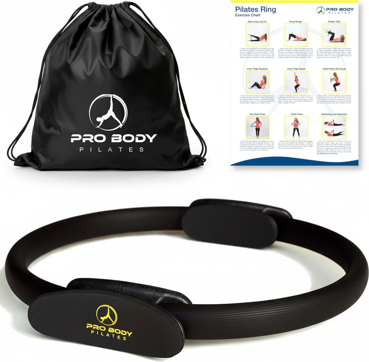 ProBody 14-Inch Pilates Ring for Toning Thighs, Arms & Core