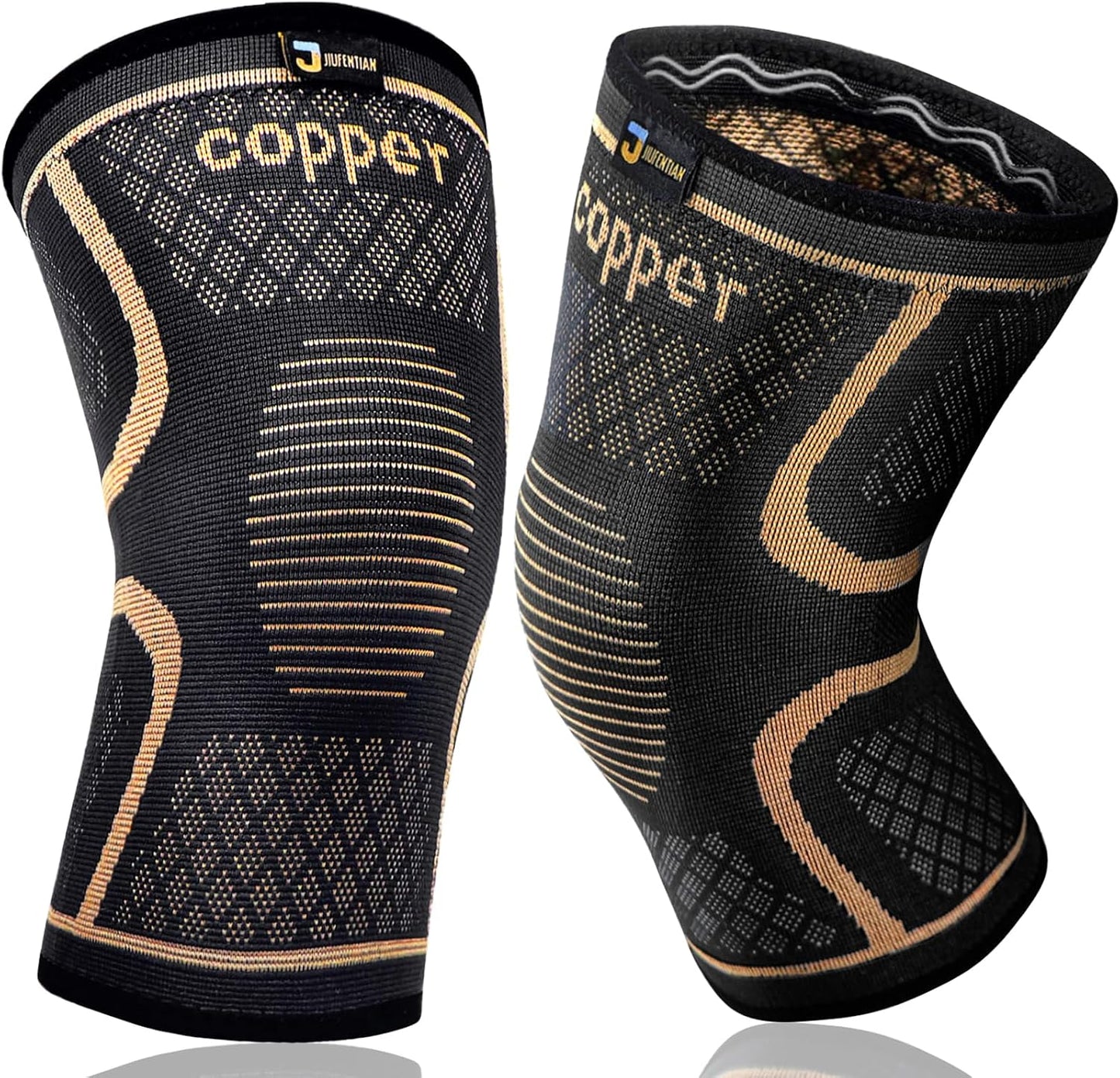 Copper Knee Braces for Men and Women, Knee Supports and Compression Sleeves