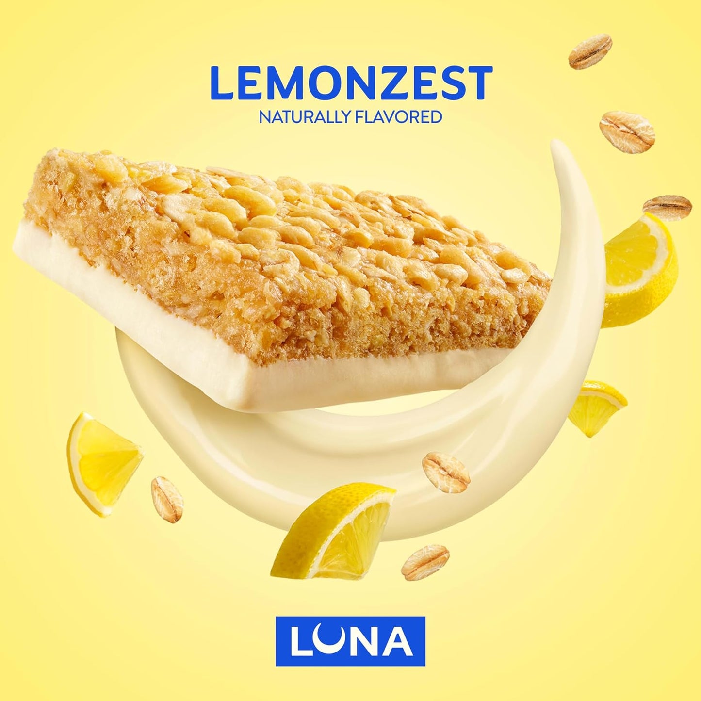 LUNA Bar LemonZest Flavor Gluten Free Snack Bars Value Pack 12 Pack