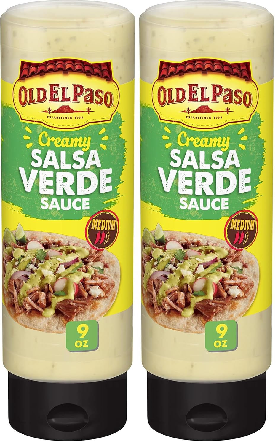 Old El Paso Creamy Queso Taco Sauce - Easy-Squeeze 9oz Bottle