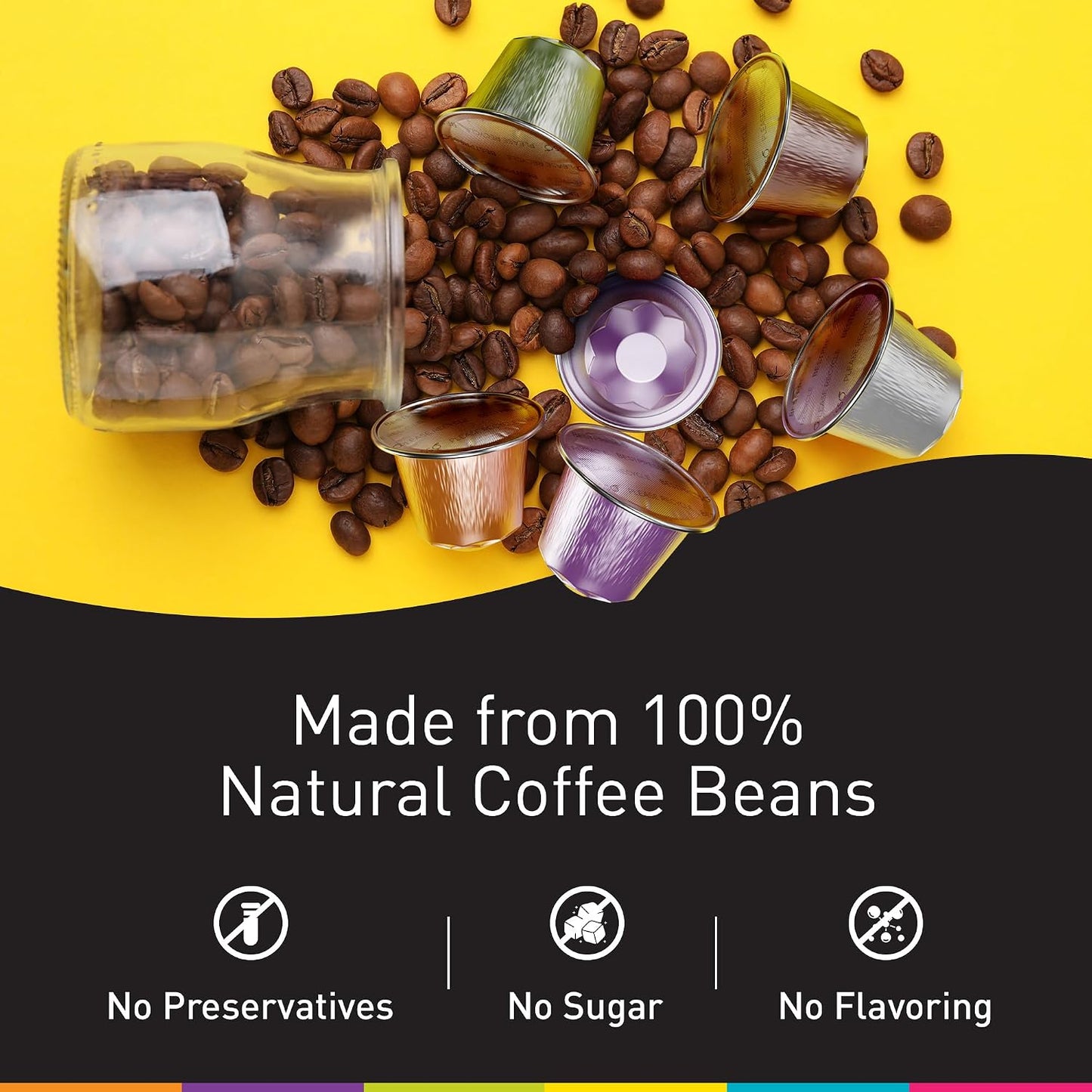 Bestpresso Coffee Pods for Nespresso Original Machine, 120 Aluminum Capsules, Compatible with Nespresso Original