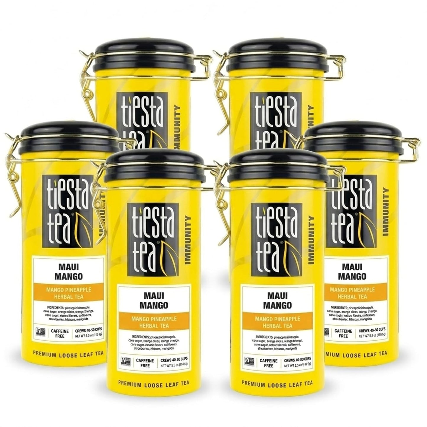 Maui Mango Loose Leaf Herbal Tea Blend for Hot or Iced Brewing