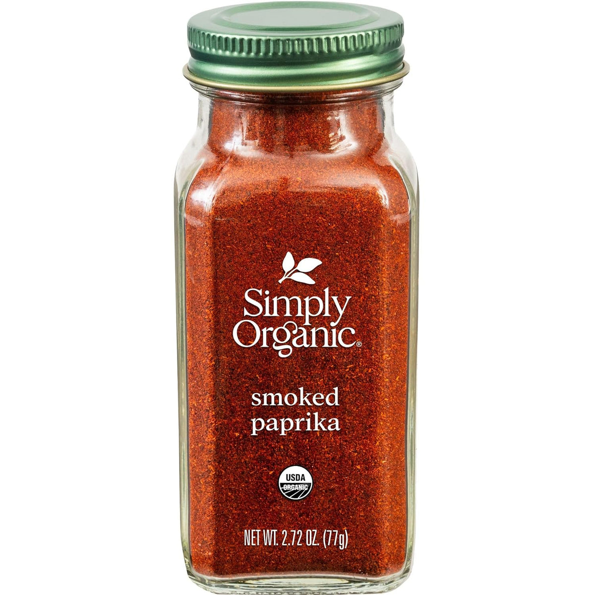 Simply Organic Oak Wood Smoked Paprika, 2.72 Ounce, Kosher, Deep Smokey Flavor, Spanish Paprika