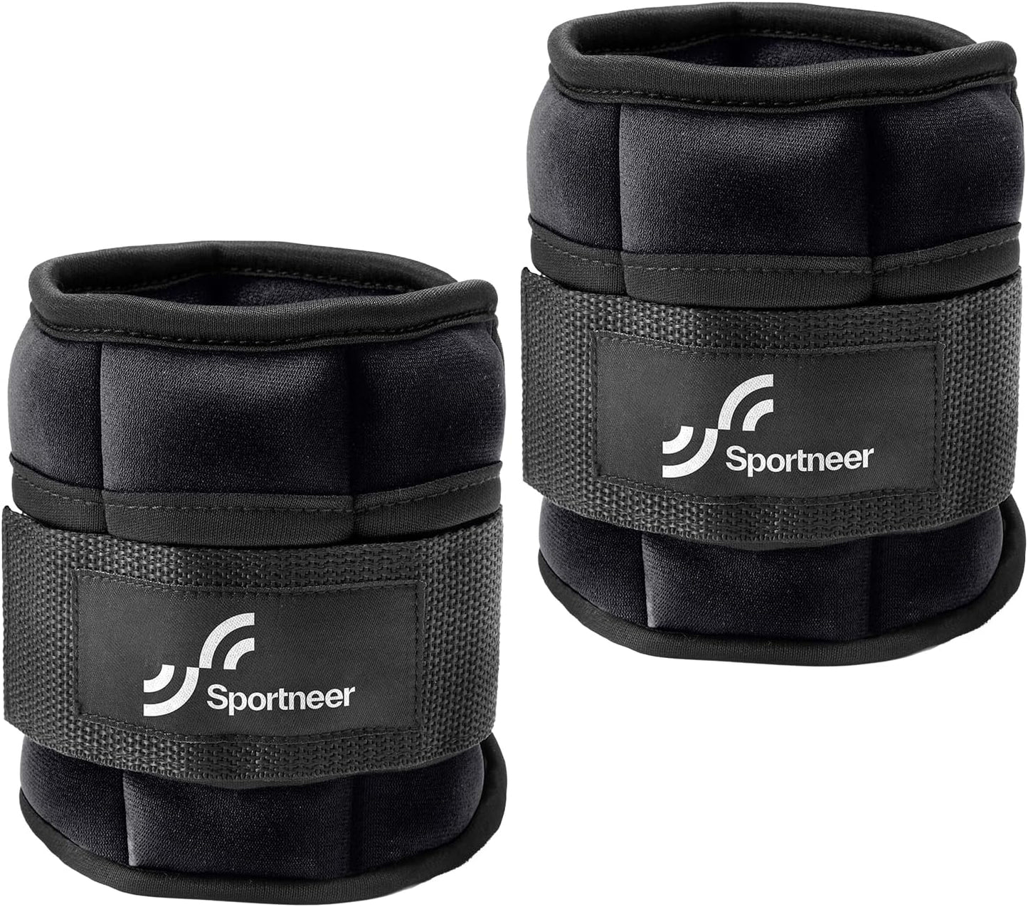 Sportneer Adjustable Ankle Weights 7 lbs - Strength Training for Yoga, Walking, Running