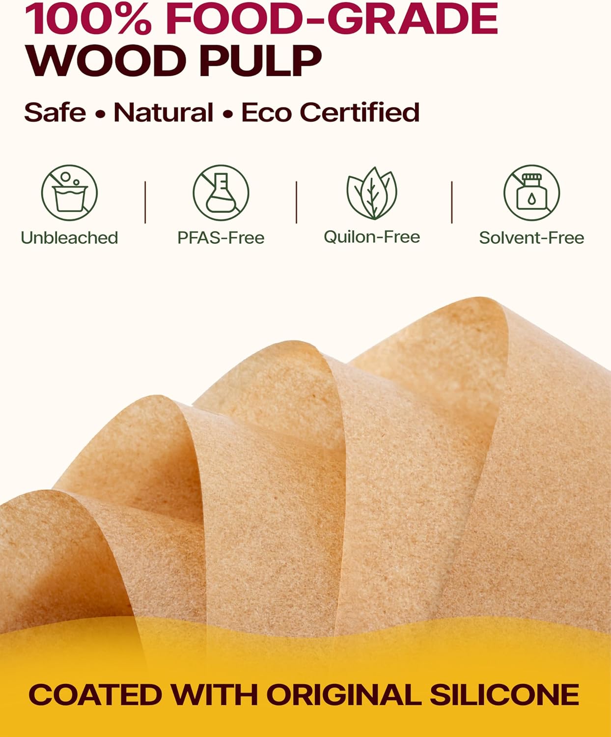Katbite Parchment Paper Sheets Pop-Up 200 PCS, 12x16 Inches Precut Unbleached Baking Parchment, Extra Strong, Non-stick, Non-toxic, Heavy Duty Flat Baking Paper for Oven, Cooking, Grilling, Air Fryer