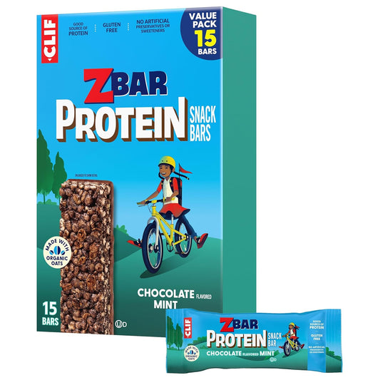 Organic Oats Chocolate Flavored Mint Crispy Snack Bars 15 Pack