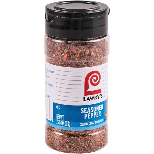 Lawry's seasoned pepper 2.25 oz bulk pack food seasoning course ground
