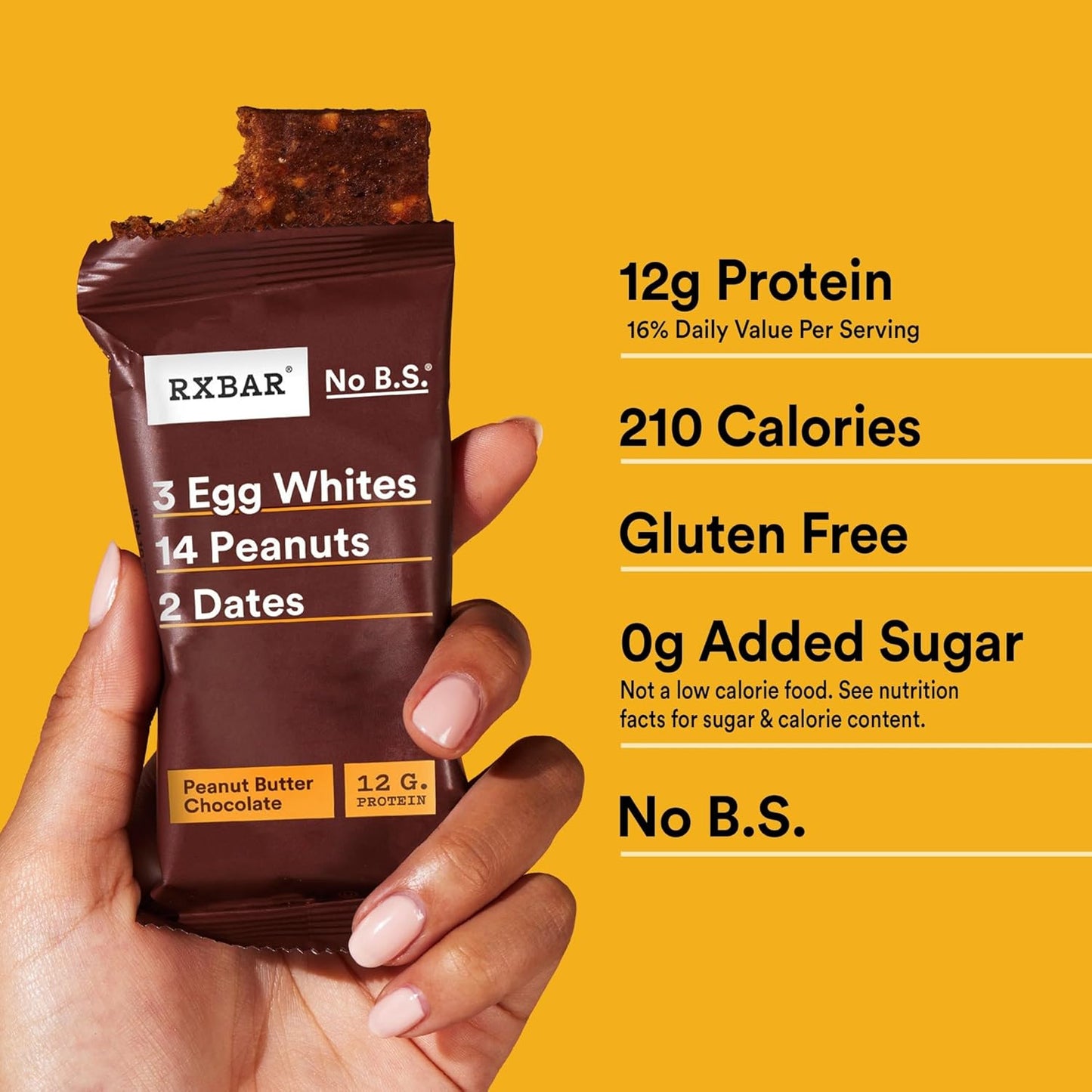 RXBAR Protein Bars, Peanut Butter Chocolate, 10 Count, 18.3oz Box