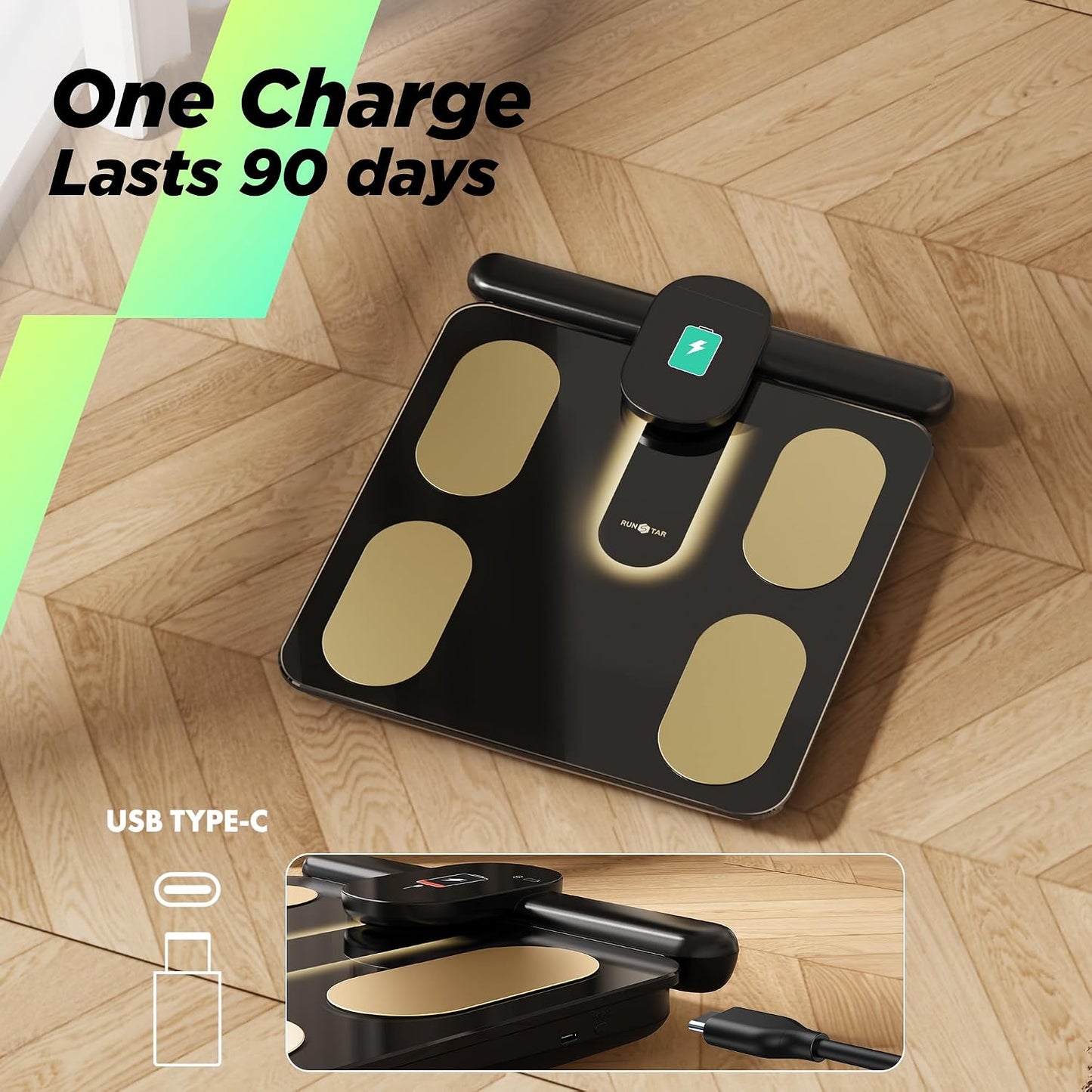 Runstar Smart Scale FSA&HSA Eligible Digital Bathroom Scale with 8 Electrodes