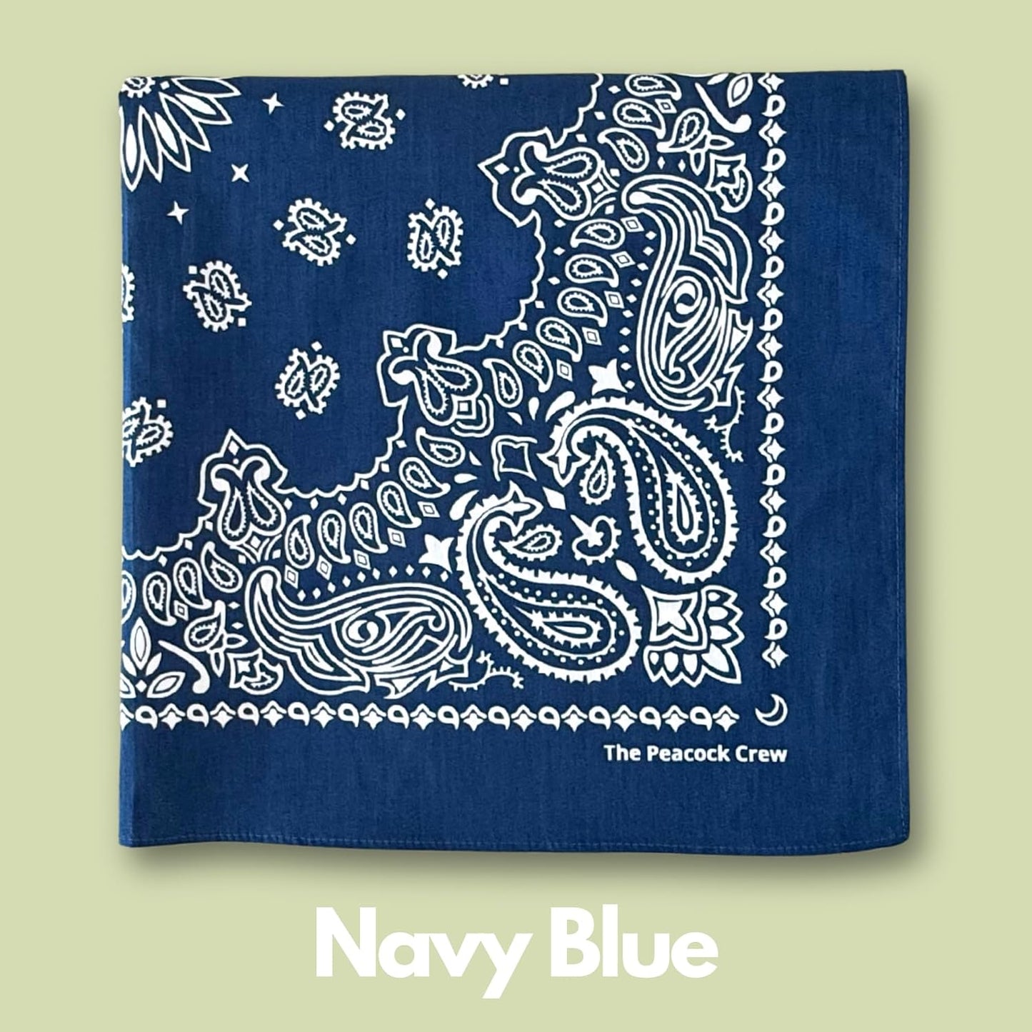 Peacock Crew Premium Soft Cotton Bandanas Paisley 22 x 22 inches