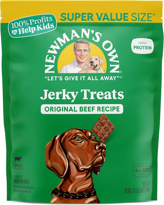 Newman's Own Original Beef Jerky Dog, 25 oz Value Size Bag
