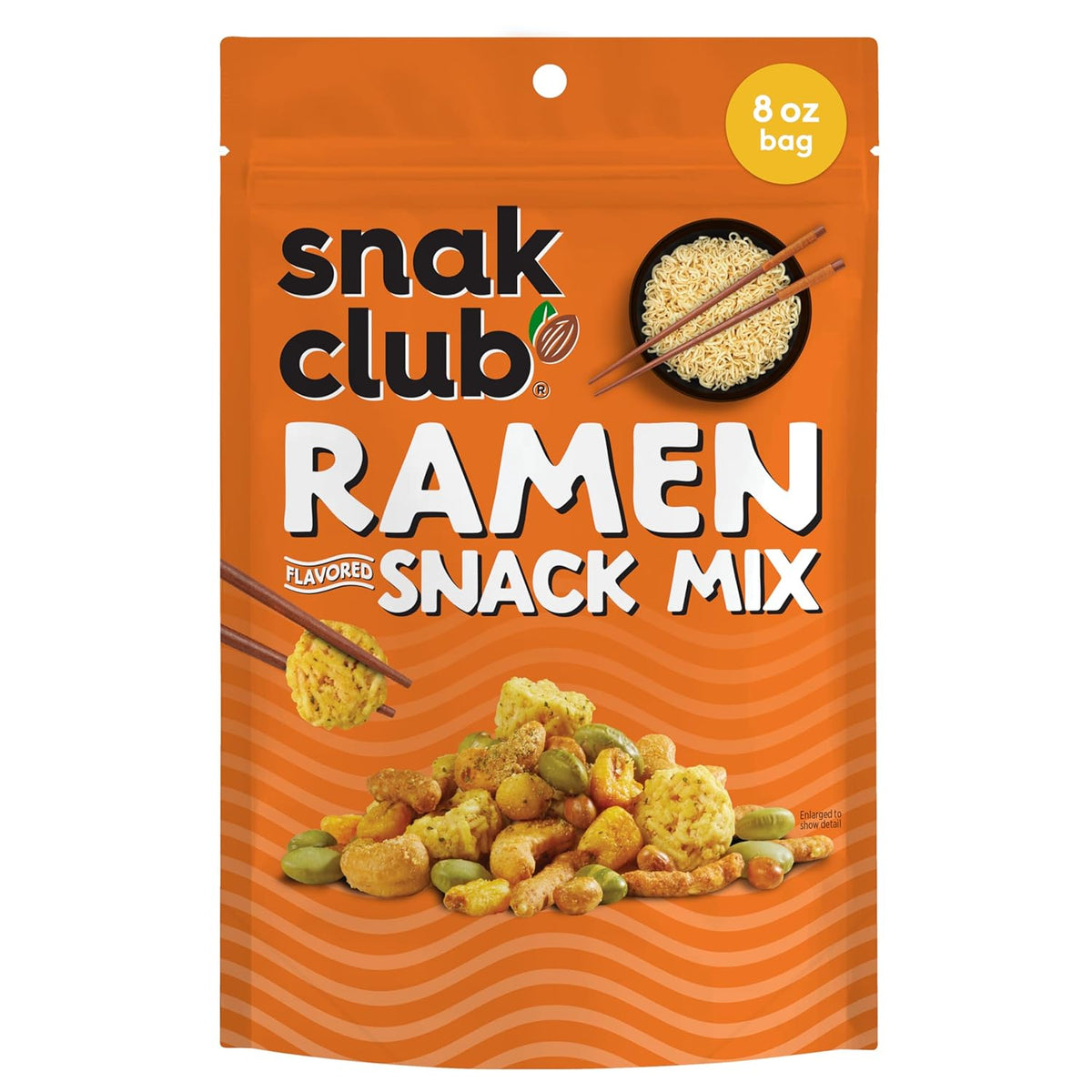 Snak Club Ramen Flavored Snack Mix with Crunchy Pieces and Nuts