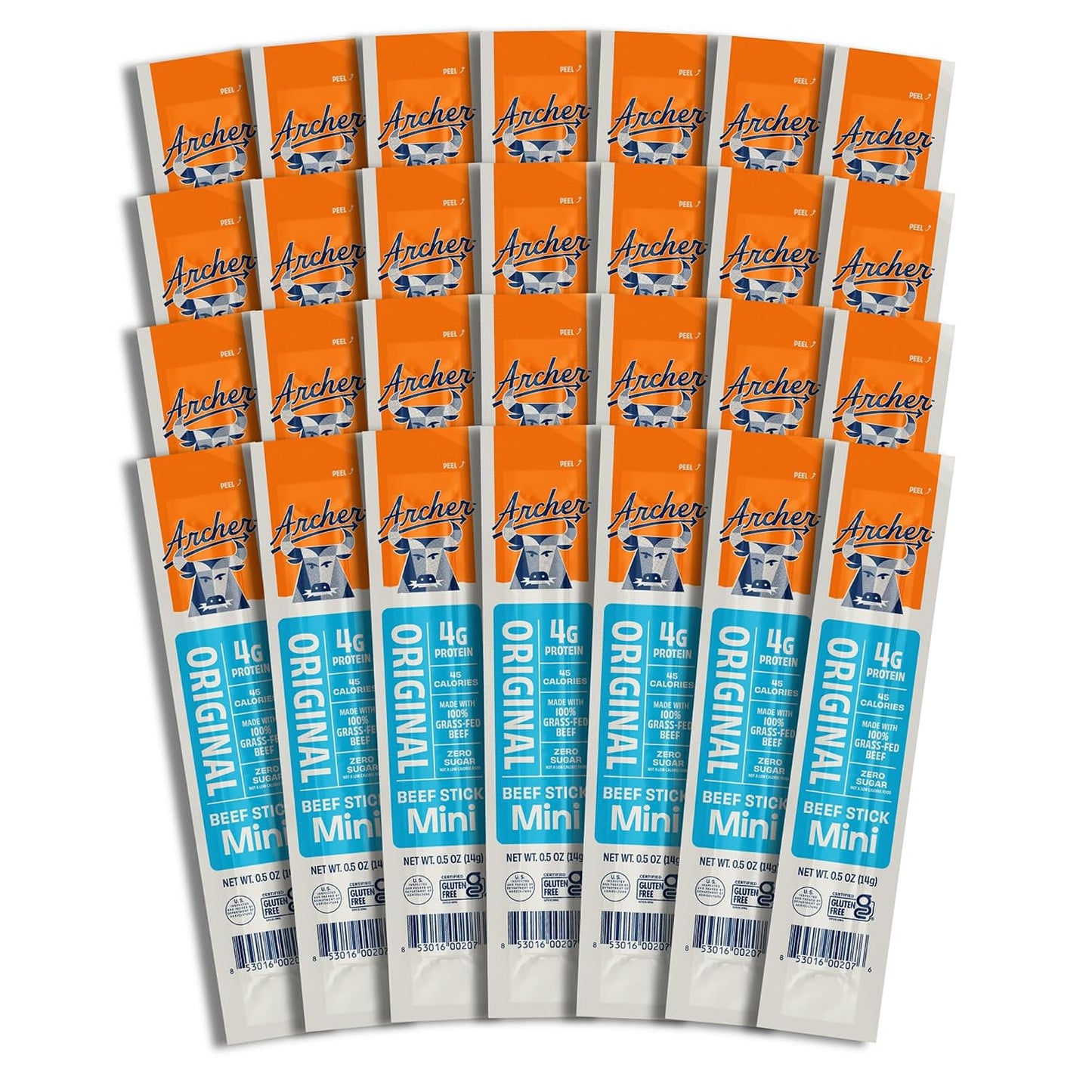 Grass Fed Beef Jerky Sticks Individually Wrapped in Bulk