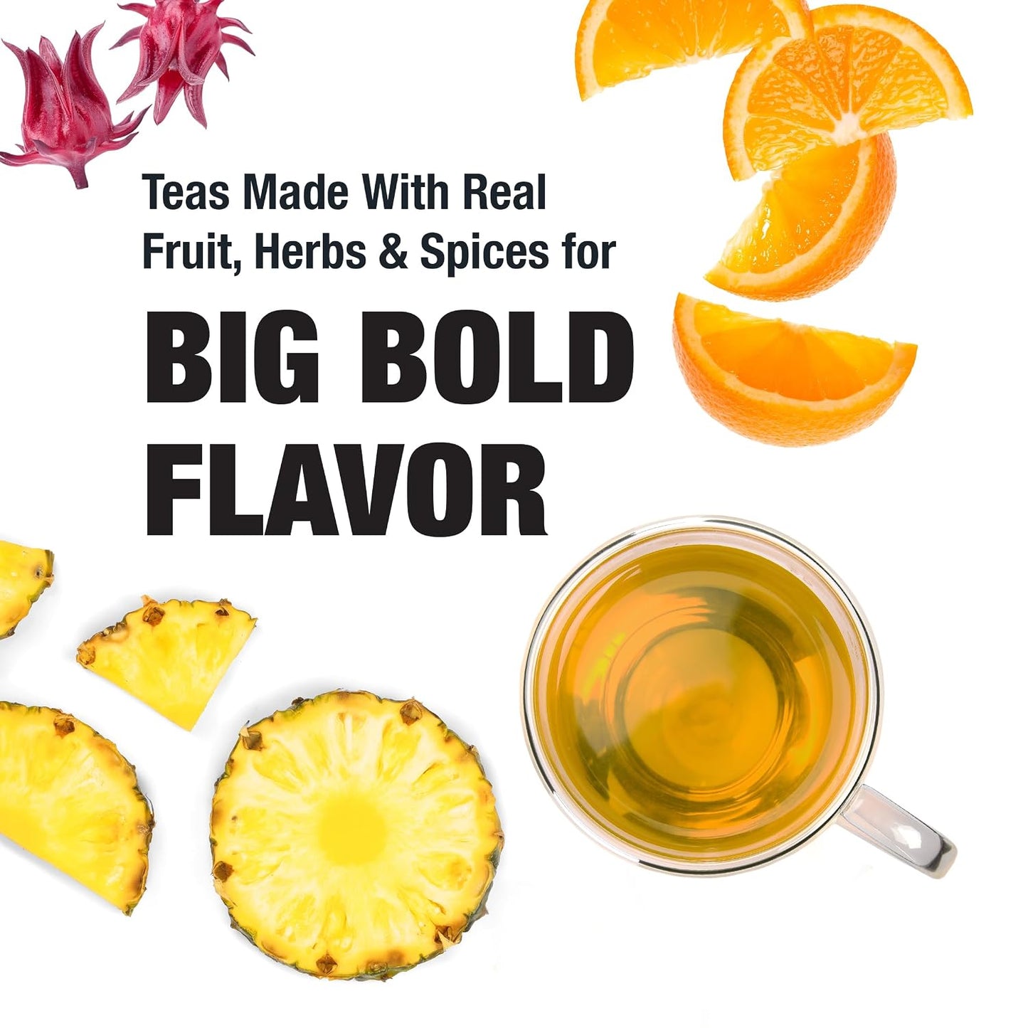 Maui Mango Loose Leaf Herbal Tea Blend for Hot or Iced Brewing