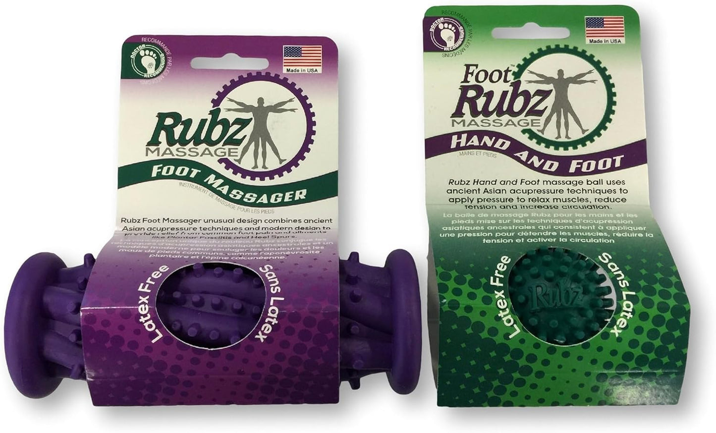 Due North Foot Rubz Hand & Back Massage Ball for Plantar Fasciitis Relief