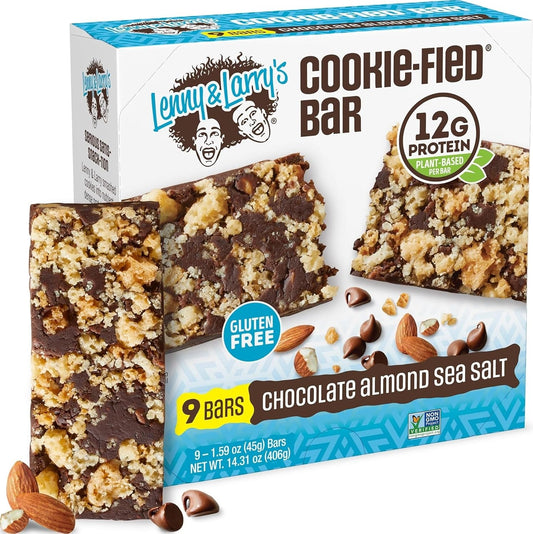 Lenny & Larry's Cookie-fied Protein Bars - 9x45g - 12g Plant Protein & 5g Fiber - Gluten-Free & Vegan