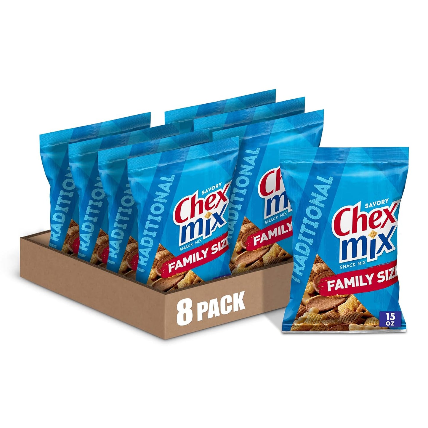 Original Recipe Chex Mix Snack Mix Multipack Single Serve Bags 10 Ct 17.5 oz