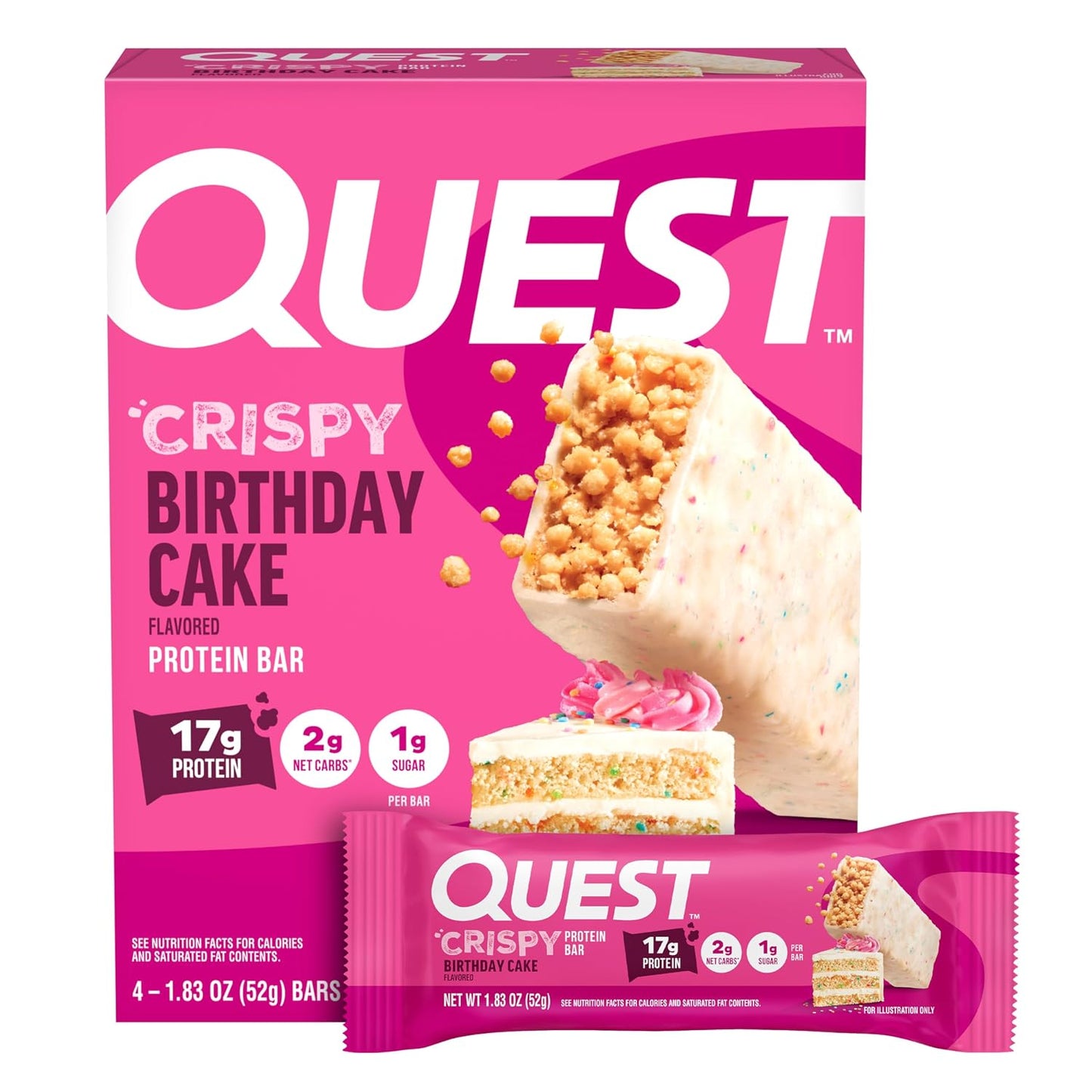 Quest Nutrition Crispy Chocolate Caramel Pecan Hero Protein Bar, 12 Count
