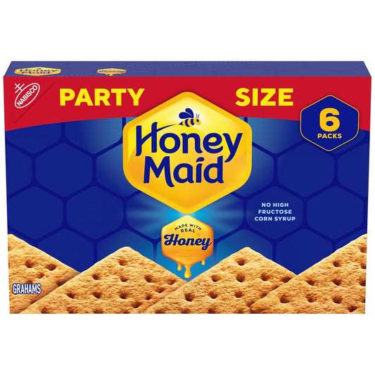 Honey Maid graham crackers, party size, 28.8 oz, no high-fructose corn syrup, whole grain